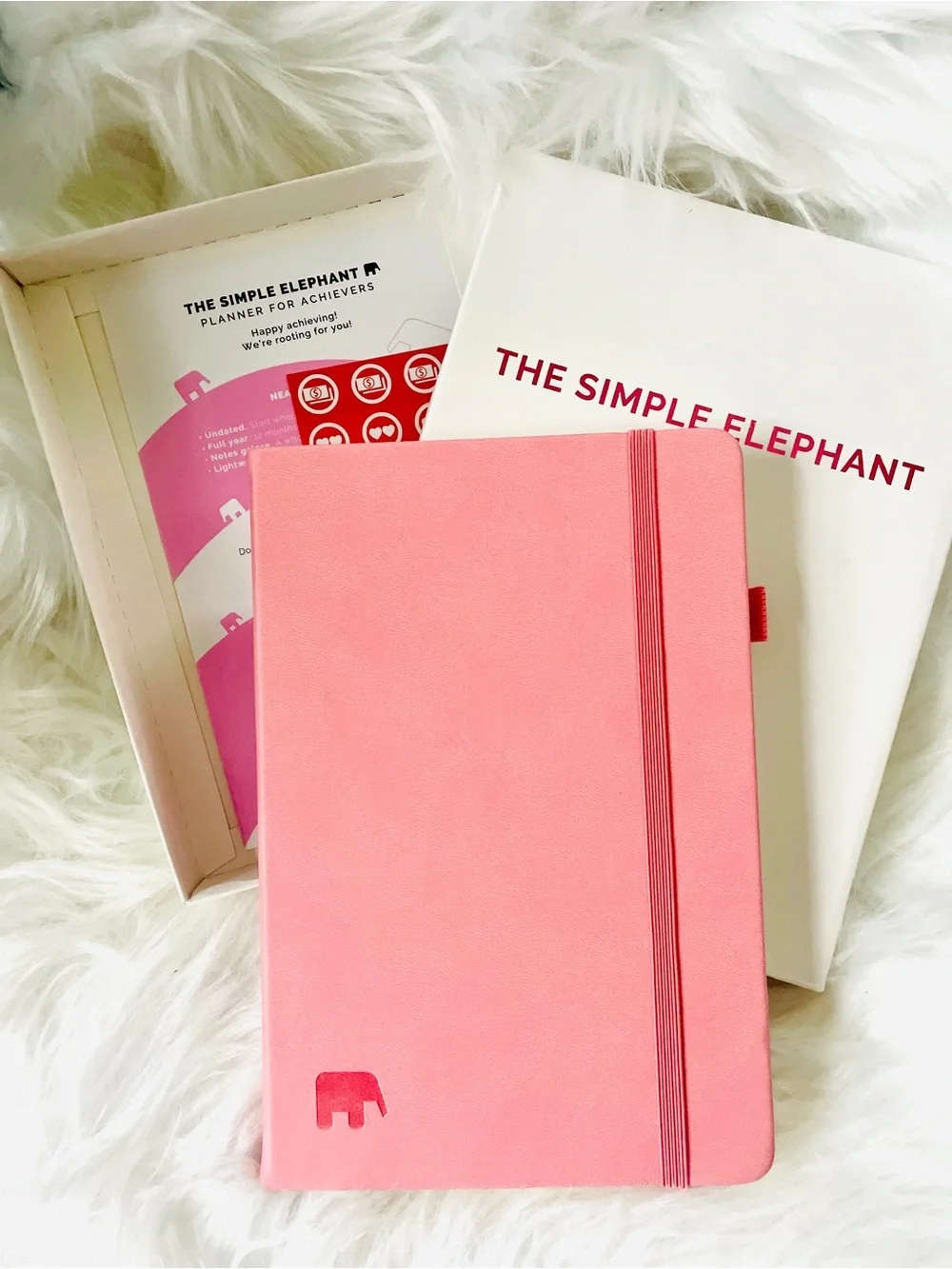 The Simple Elephant Pink Planner Daily Organization